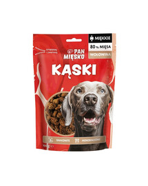 PAN MIĘSKO Snacks Häppchen Rindfleisch für Hunde 100 g