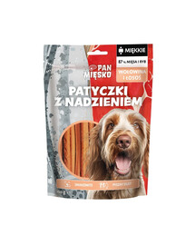 PAN MIĘSKO gefüllte Sticks mit Rind und Lachs für Hunde M 100 g