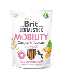 BRIT Dental Stick Mobility Kurkuma und Kollagen dentaler Snack für Hunde zur Unterstützung der Mobilität 251 g