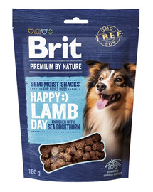 BRIT Premium Semi-moist Happy Snack Lamb 180 g halbfeuchter Snack mit Lamm für Hunde 180g