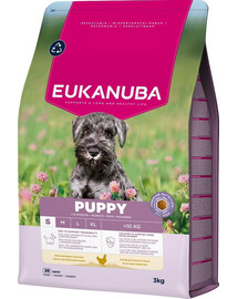 EUKANUBA Puppy Trockenfutter mit Huhn für Welpen kleiner Rassen 3 kg