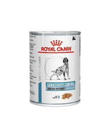 ROYAL CANIN VHN Dog Sensitivity Chicken Diätetisches Alleinfuttermittel für ausgewachsene Hunde 6x410g