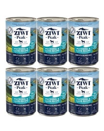 ZIWIPEAK Dog Mackerel&Lamb Makrela i jagnięcina 6x390 g