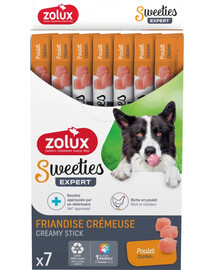 ZOLUX Sweeties Kremige Leckerei mit Hähnchen für Hunde 7x14g