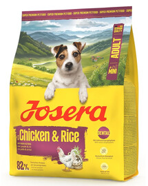 JOSERA Mini Adult Chicken and Rice 900g glutenfreie Nahrung für kleine Hunderassen