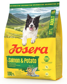 JOSERA Salmon and Potato Adult getreidefreies Futter für Hunde mit empfindlichem Magen 900g
