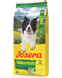 JOSERA Salmon and Potato Adult getreidefreies Futter für Hunde mit empfindlichem Magen 12,5kg