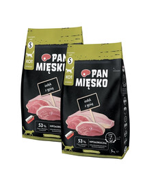 PAN MIĘSKO TRockenfutter mit Pute und Gans für adulte Katzen S hypoallergen 2x5 kg