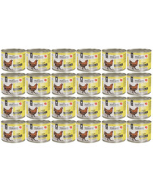 WIEJSKA ZAGRODA Nassfutter mit Huhn Monoprotein für adulte Katzen 24x200 g