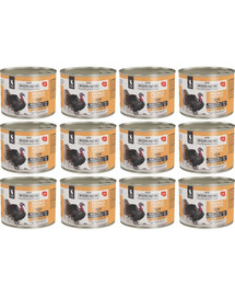 WIEJSKA ZAGRODA Nassfutter mit Truthahn Monoprotein für Kätzchen 12x200 g