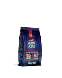 PRIMAL SPIRIT Wilderness Trockenfutter mit Schweinefleisch halbweich für adulte Hunde 2x1 kg