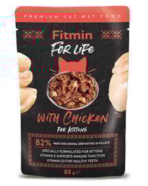 Cat For Life pouch kitten chicken 85 g