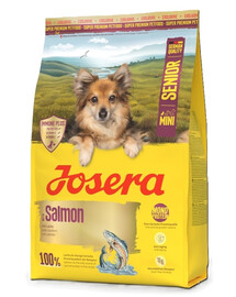 JOSERA Mini Senior Salmon 900g getreidefreies Futter für ältere Hunde kleiner Rassen