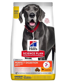 HILL'S Science Plan Canine Adult Large Perfect Digestion Chicken and Brown Rice 14kg Futter für gesunde Verdauung für große Hunde