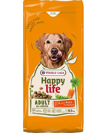 VERSELE-LAGA Happy Life Trockenfutter mit Rind für alle aktive Hunde 12,5kg