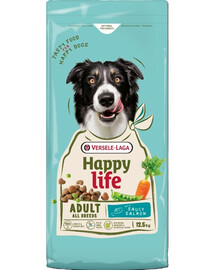 VERSELE-LAGA Happy Life Adult mit Lachs Hundefutter mit Lachs 12,5 kg
