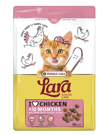 VERSELE-LAGA Lara Junior Chicken Futter mit Huhn für Kätzchen und junge Katzen 1,9 kg