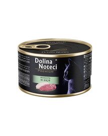 DOLINA NOTECI Premium Nassfutter mit Gans für Katzen 185 g