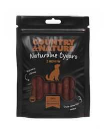 COUNTRY&NATURE Zigarren Snacks mit Pferdefleisch für Hunde 20 x 85 g