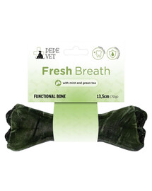 PAKA ZWIERZAKA PEPE Vet Fresh Breath Knochen Minze, grüner Tee für frischen Atem bei Hunden 13,5 cm (70g)