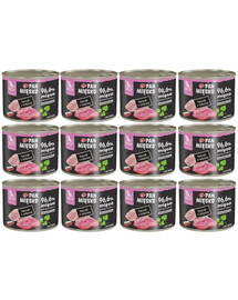 PAN MIĘSKO Nassfutter mit Huhn und Kalbfleisch für Kätzchen 12x200 g