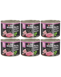 PAN MIĘSKO Nassfutter mit Huhn und Kalbfleisch für Kätzchen 6x200 g