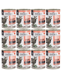 WIEJSKA ZAGRODA Nassfutter mit Lamm Monoprotein für Welpen 12x800 g