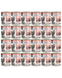 WIEJSKA ZAGRODA Nassfutter mit Lamm Monoprotein für Welpen 24x800 g