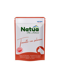 NATUA Nassfutter mit Thunfisch und Lachs in Gelee für Katzen 70 g