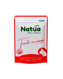 NATUA Nassfutter mit Thunfisch und Papaya in Gelee für Katzen 70 g