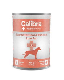 CALIBRA Veterinary Diet Gastrointestinal Low Fat diätetisches Nassfutter für Hunde mit Verdauungsproblemen 400 g