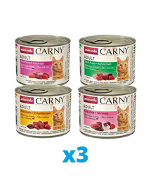 ANIMONDA Carny mix smaków 12 x 200 g