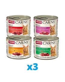 ANIMONDA Carny mix smaków 12 x 200 g