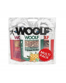 WOOLF Multipack Christmas Weihnachtsleckerlis für Hunde Mix Geschmacks 3x100g