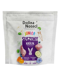 DOLINA NOTECI Premium Junior Trockenfutter mit Kaninchen für Hunde 1 kg