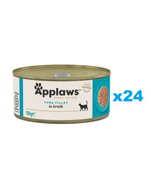 APPLAWS Cat Adult Tuna Fillet in Broth filet z tuńczyka w bulionie 24x156 g
