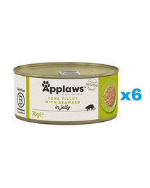 APPLAWS Cat Adult Tuna with Seaweed in Jelly tuńczyk z wodorostami w galarecie 6x70 g