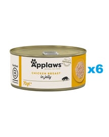 APPLAWS Cat Adult Chicken Breast in Jelly kurczak w galaretce 6x70g