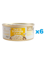 APPLAWS Taste Toppers Pierś z kurczaka w bulionie 6x156 g