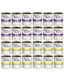 DOLINA NOTECI Mix smaków Premium Bogata w królika z żurawiną i w kurczaka 24x800g