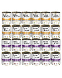 DOLINA NOTECI Mix smaków Premium Bogata w kaczkę z dynią i królika z żurawiną 24x800g