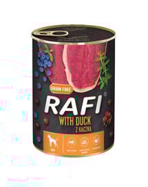 RAFI Duck z kaczką 400 g mokra karma dla psa