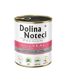 DOLINA NOTECI Premium Reich an Kalbfleisch mit grünem Erbsen 800 g