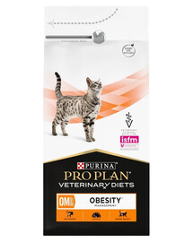 PRO PLAN Veterinary Diets Feline OM St/Ox Obesity Management 1,5 kg sucha karma dla kotów w leczeniu cukrzycy i/lub otyłości