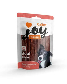 CALIBRA Dog Joy Classic Beef Sticks halbfeuchte Snacks mit Rind 250 g