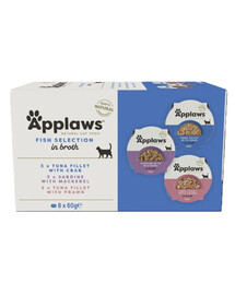 APPLAWS Cat Multipack Fisch Selection 60 g x 8