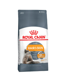 ROYAL CANIN Hair&Skin Care Trockenfutter für adulte Katzen, für glänzendes Fell und gesunde Haut 2x2 kg
