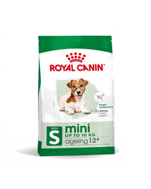 ROYAL CANIN Mini Adult 12+ Trockenfutter für adulte Hunde kleiner Rassen ab 12 Jahren 4x1.5 kg