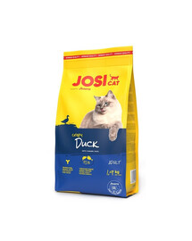 JOSERA JosiCat Crispy Duck mit Ente für ausgewachsene Katzen 4x1,9 kg