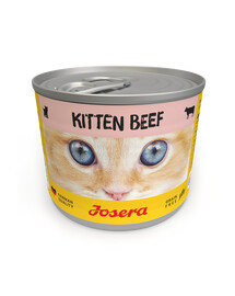 JOSERA Kitten Nassfutter mit Rind für Kätzchen 12x200g